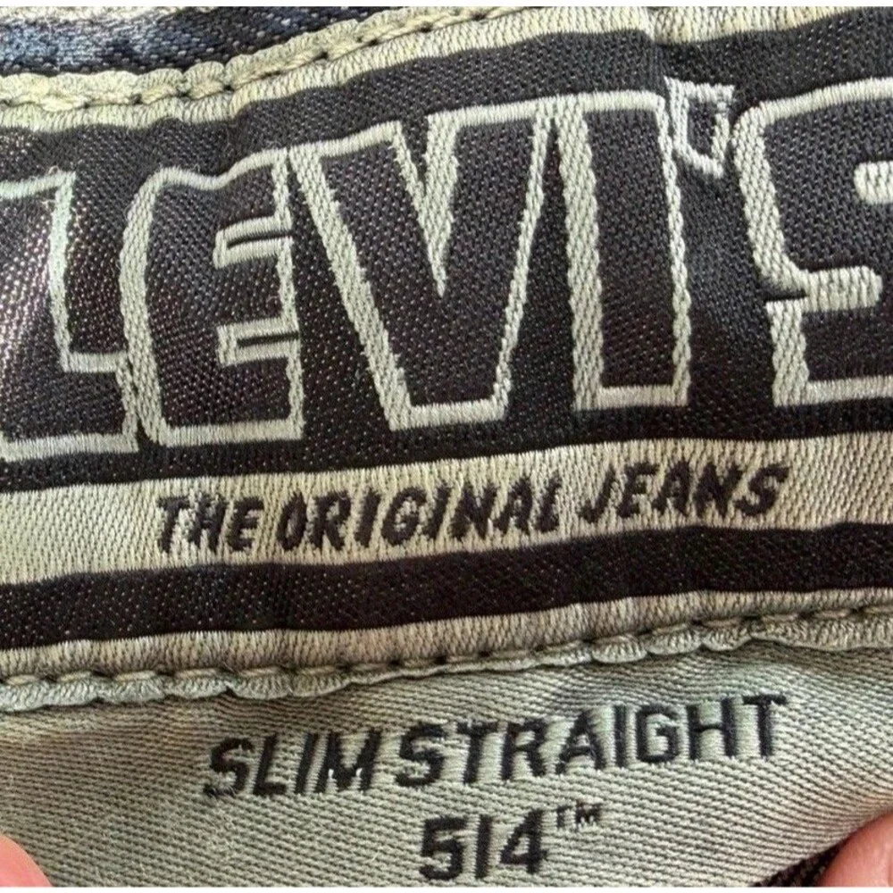 Levi’s 514 Jeans Mens 36x32 Dark Wash Slim Straight Denim Pants Classic Fit